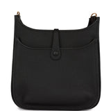Hermes Evelyne PM Black Clemence Gold Hardware