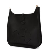 Hermes Evelyne PM Black Clemence Gold Hardware