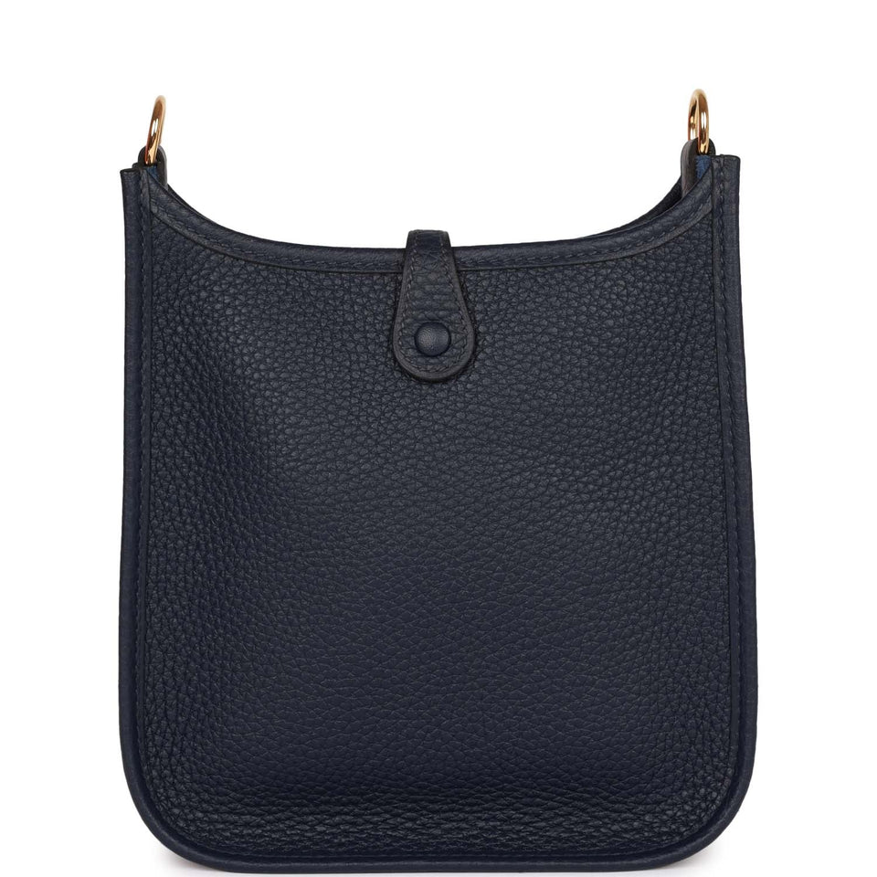 Hermes Evelyne TPM Bleu Nuit Clemence Gold Hardware
