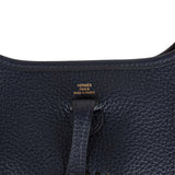 Hermes Evelyne TPM Bleu Nuit Clemence Gold Hardware
