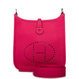 Hermes Evelyne TPM Rose Mexico Clemence Palladium Hardware