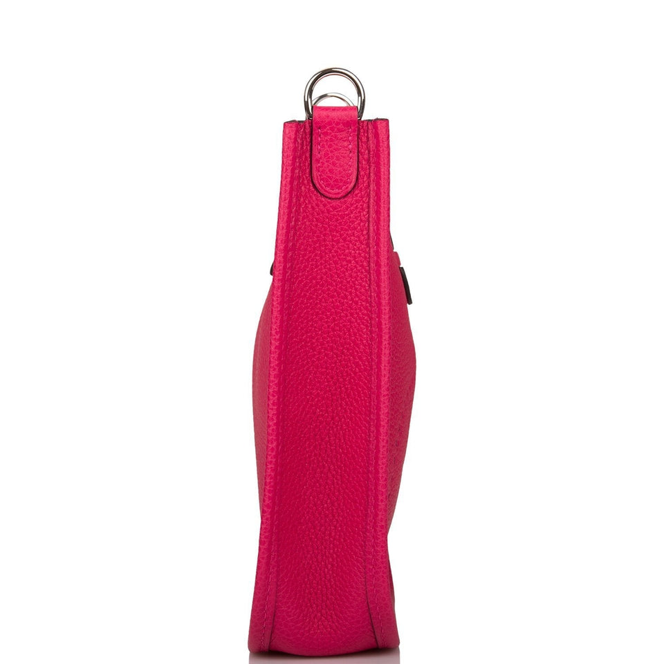 Hermes Evelyne TPM Rose Mexico Clemence Palladium Hardware