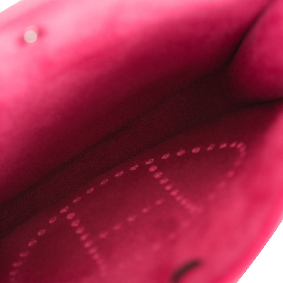 Hermes Evelyne TPM Rose Mexico Clemence Palladium Hardware