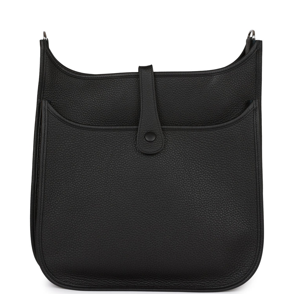 Hermes Evelyne III GM Black Clemence Palladium Hardware