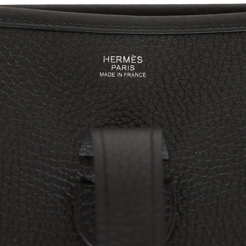 Hermes Evelyne III GM Black Clemence Palladium Hardware