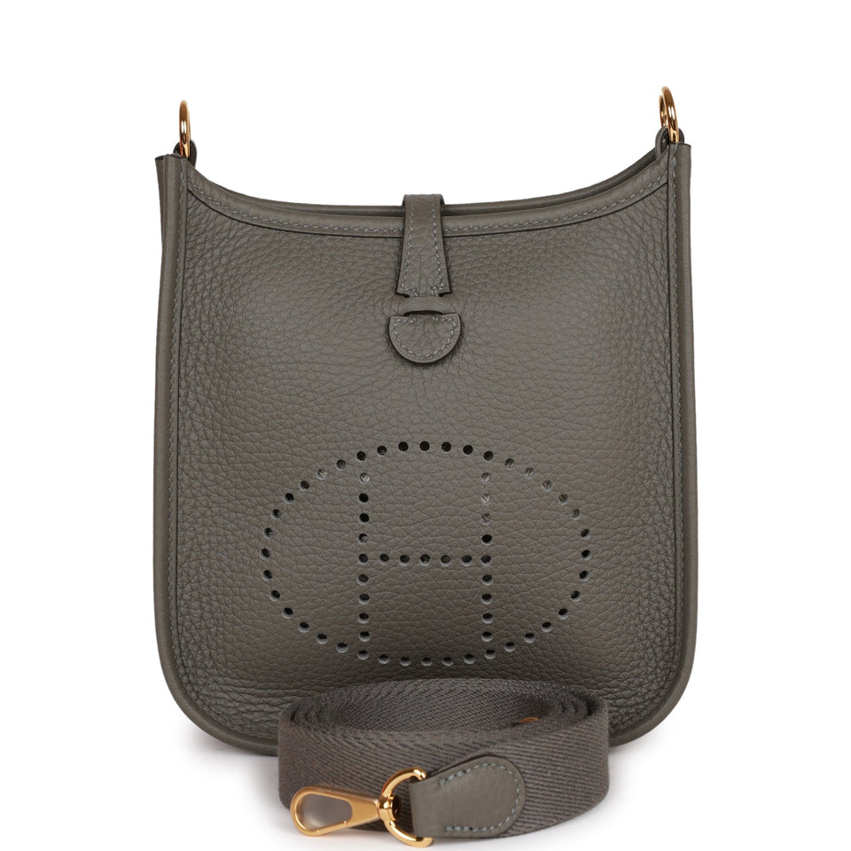 Hermes Evelyne TPM Gris Meyer Clemence Gold Hardware
