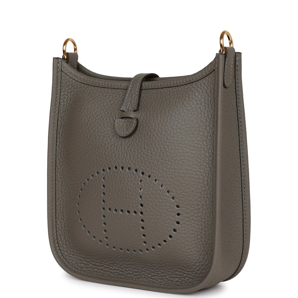 Hermes Evelyne TPM Gris Meyer Clemence Gold Hardware