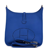 Hermes Evelyne III PM Bleu Royal Clemence Palladium Hardware