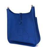 Hermes Evelyne III PM Bleu Royal Clemence Palladium Hardware