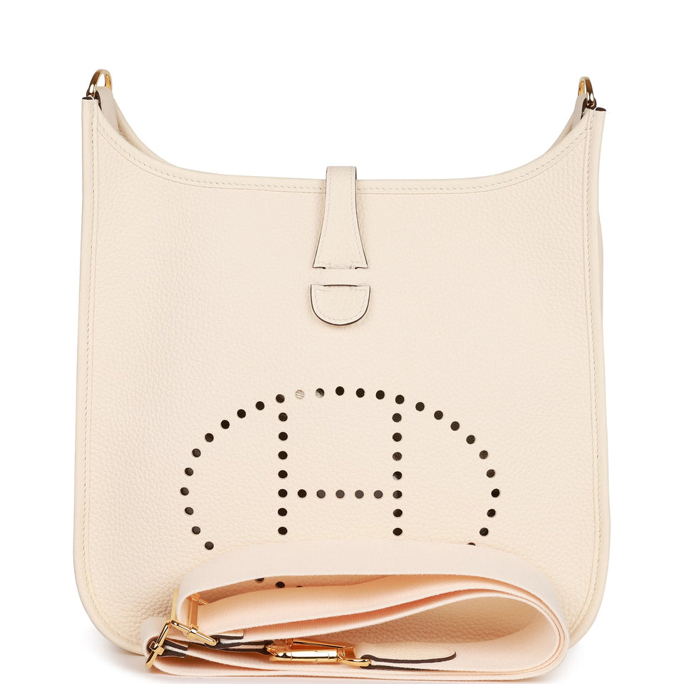 Hermes Evelyne III PM Nata Clemence Gold Hardware