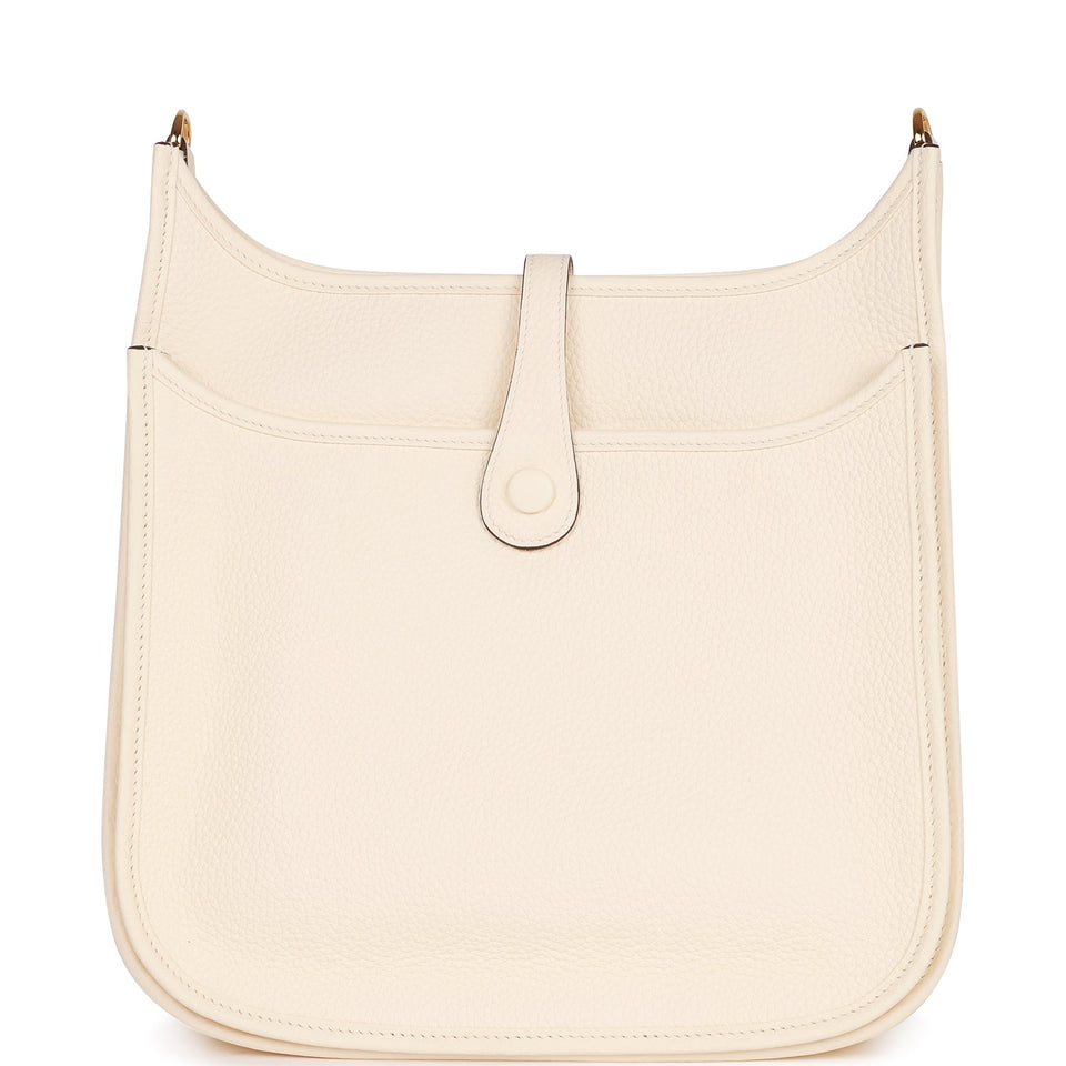 Hermes Evelyne III PM Nata Clemence Gold Hardware
