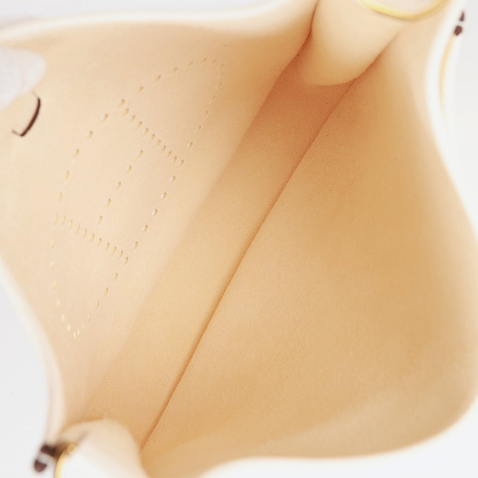 Hermes Evelyne III PM Nata Clemence Gold Hardware