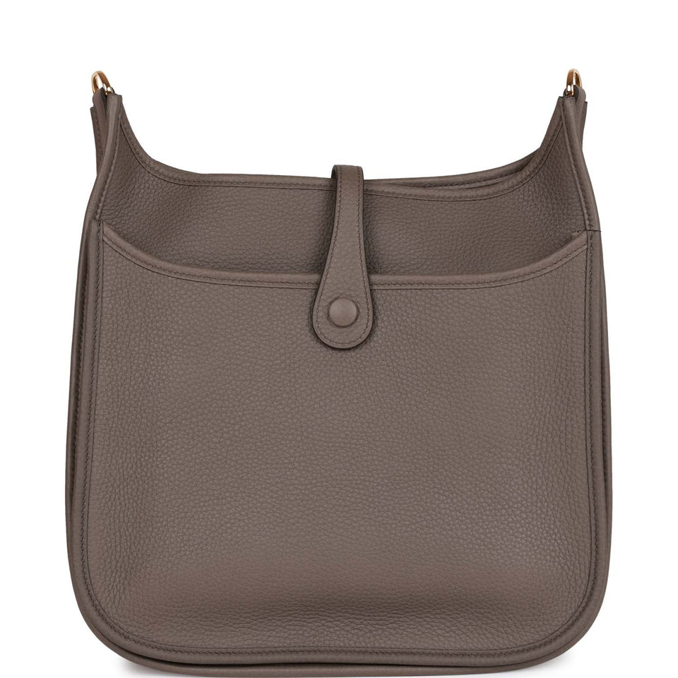 Hermes Evelyne III PM Etain Clemence Gold Hardware
