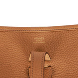 Hermes Evelyne III PM Biscuit Clemence Gold Hardware