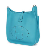 Hermes Evelyne III PM Bleu du Nord Clemence Palladium Hardware