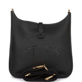 Hermes Evelyne III PM Black Clemence Gold Hardware