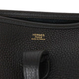 Hermes Evelyne III PM Black Clemence Gold Hardware