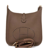 Hermes Evelyne III PM Etoupe Clemence Gold Hardware