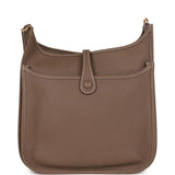 Hermes Evelyne III PM Etoupe Clemence Gold Hardware