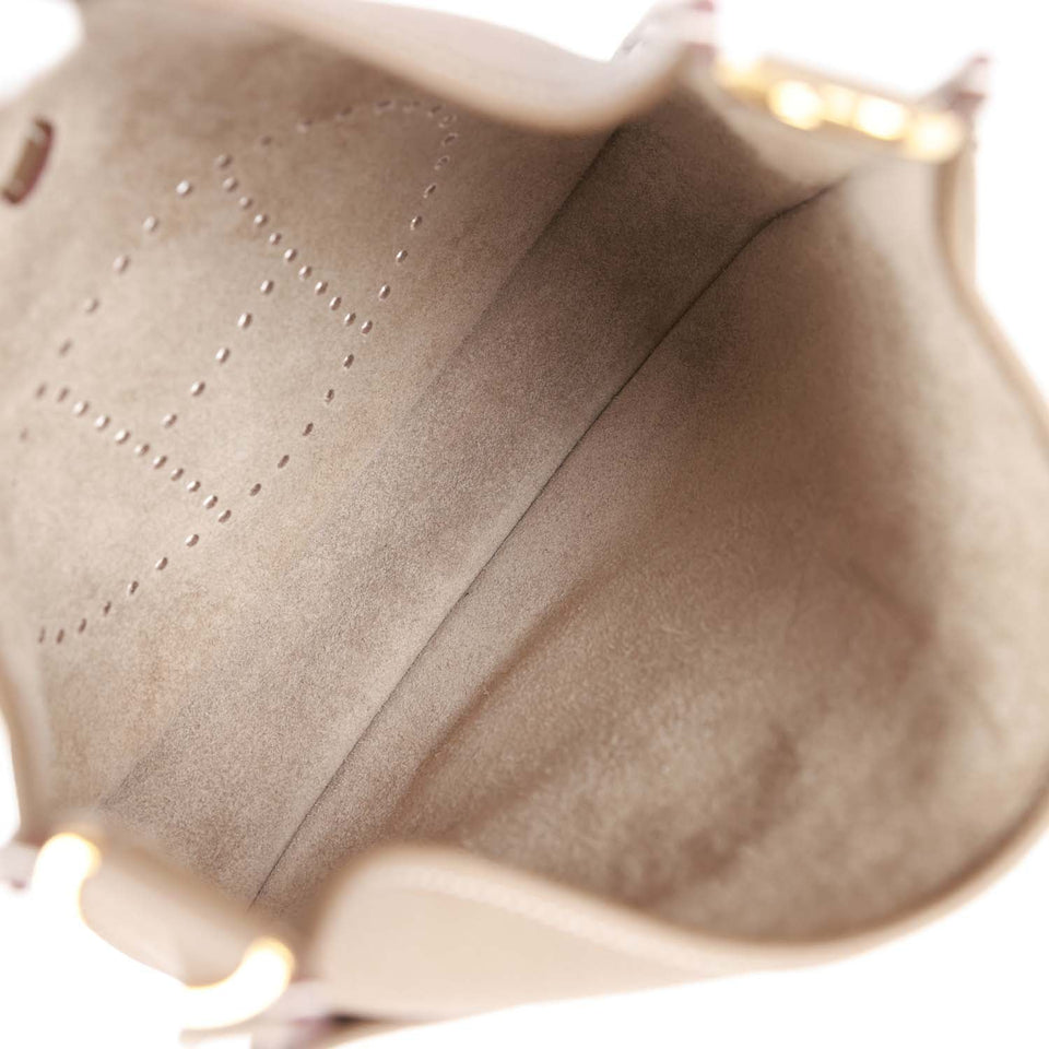 Hermes Evelyne III PM Etoupe Clemence Gold Hardware