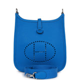 Hermes Evelyne TPM Bleu Zellige Clemence Palladium Hardware