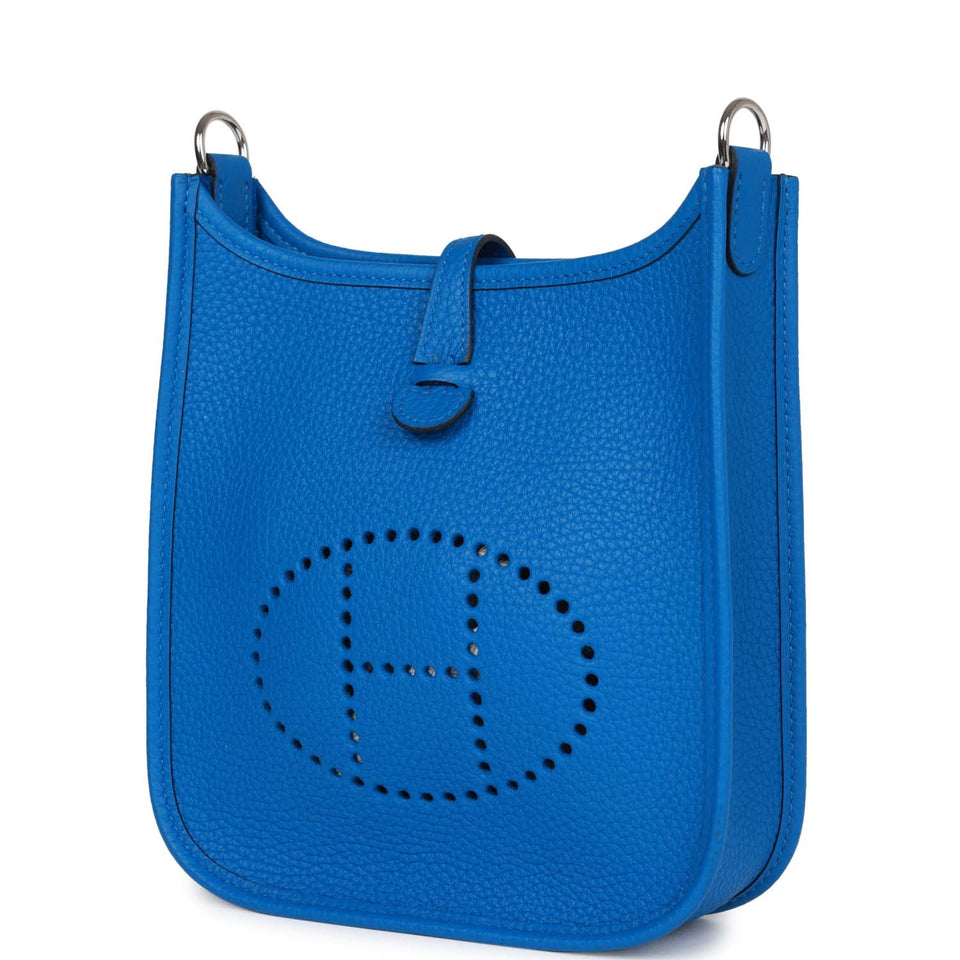 Hermes Evelyne TPM Bleu Zellige Clemence Palladium Hardware