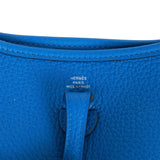 Hermes Evelyne TPM Bleu Zellige Clemence Palladium Hardware