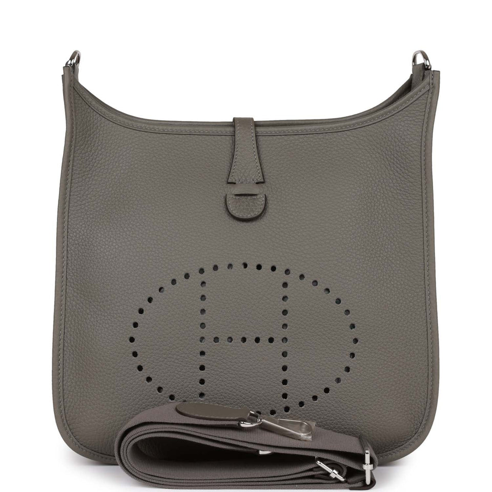 Hermes Evelyne III PM Gris Meyer Clemence Palladium Hardware