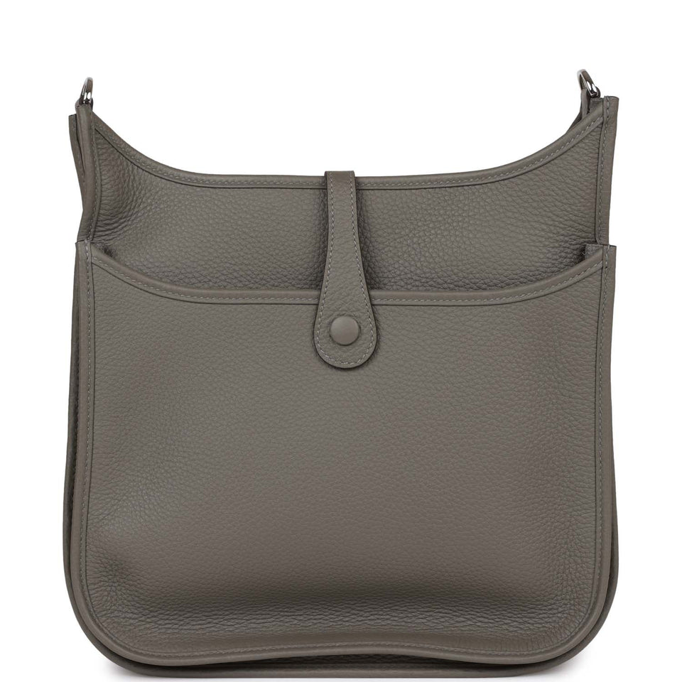 Hermes Evelyne III PM Gris Meyer Clemence Palladium Hardware