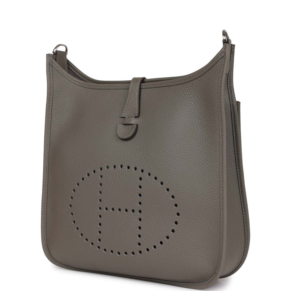 Hermes Evelyne III PM Gris Meyer Clemence Palladium Hardware