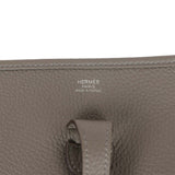 Hermes Evelyne III PM Gris Meyer Clemence Palladium Hardware