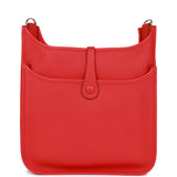 Hermes Evelyne III PM Rouge de Coeur Clemence Palladium Hardware