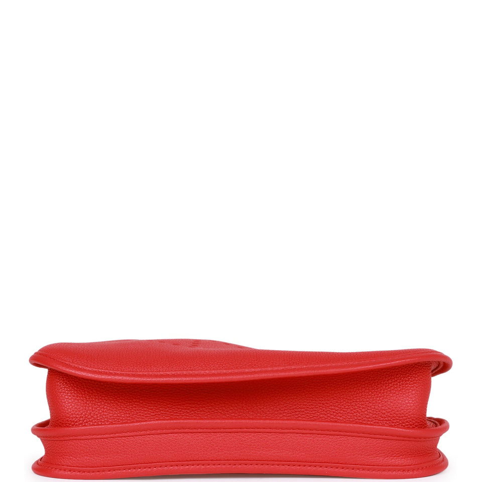 Hermes Evelyne III PM Rouge de Coeur Clemence Palladium Hardware