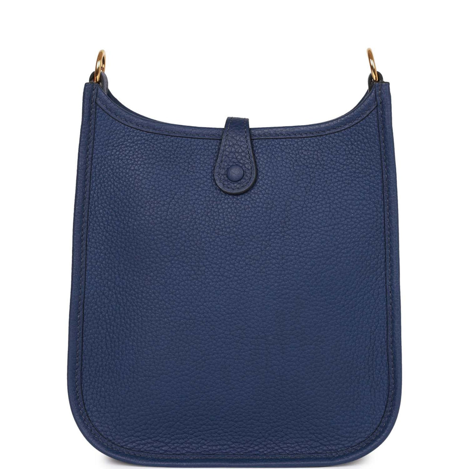 Hermes Evelyne TPM Bleu Saphir Maurice Gold Hardware