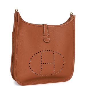 Hermes Evelyne III PM Gold Clemence Gold Hardware