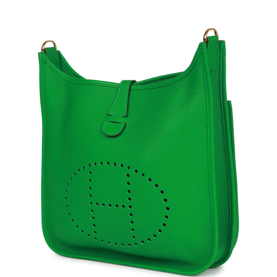 Hermes Evelyne III PM Bambou Clemence Gold Hardware