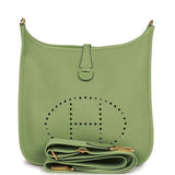 Hermes Evelyne III PM Vert Criquet Clemence Gold Hardware