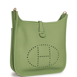 Hermes Evelyne III PM Vert Criquet Clemence Gold Hardware