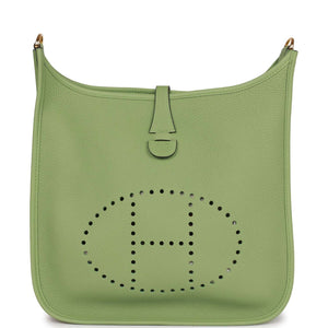 Hermes Evelyne III PM Vert Criquet Clemence Gold Hardware