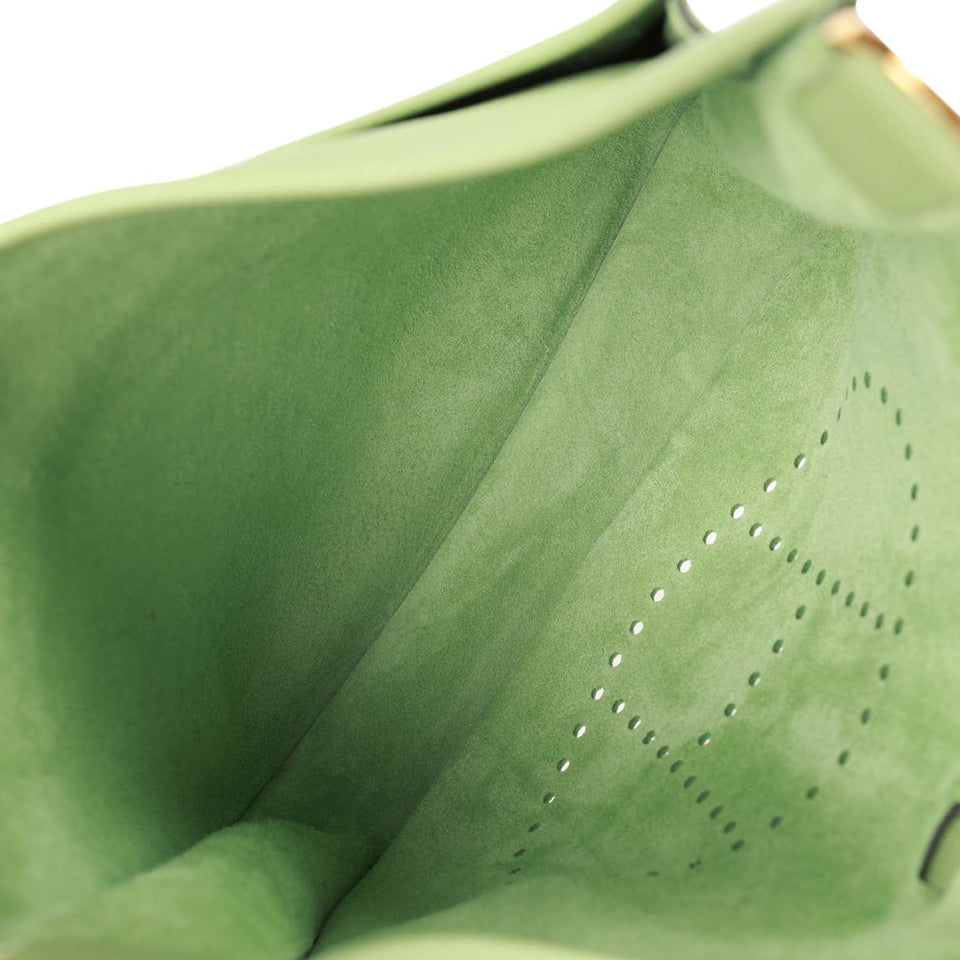 Hermes Evelyne III PM Vert Criquet Clemence Gold Hardware