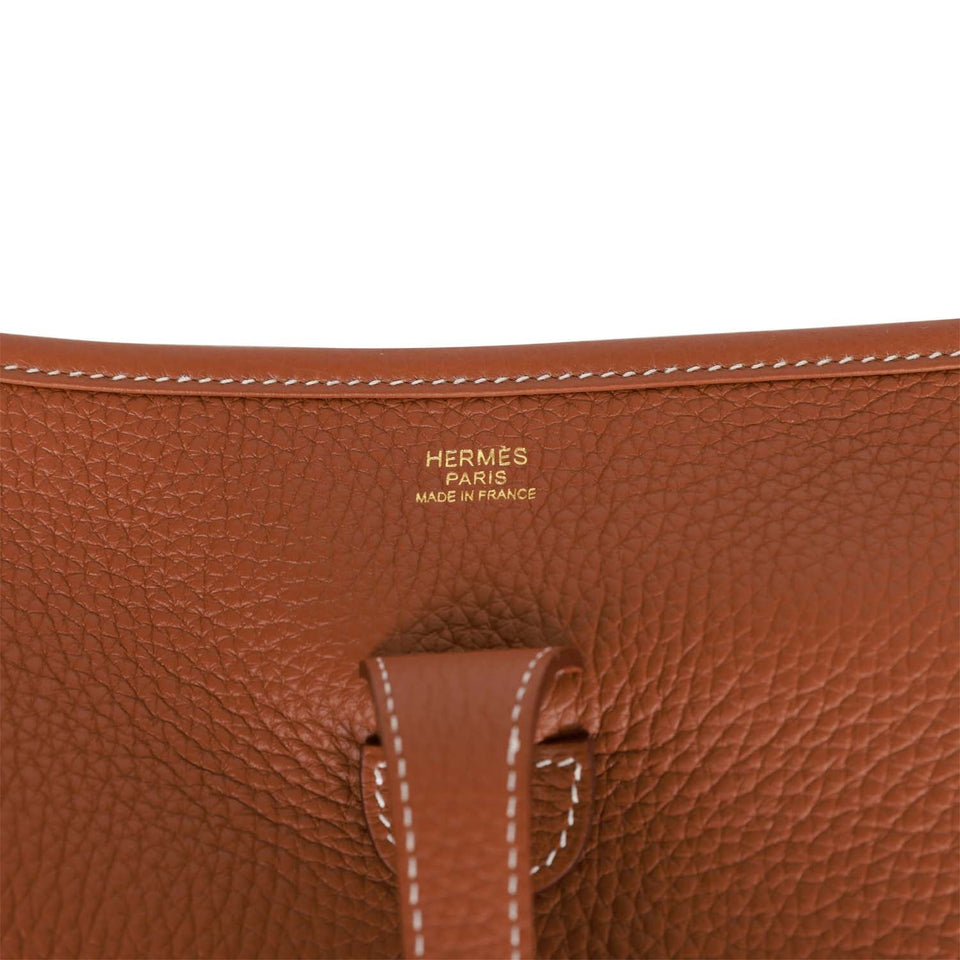 Hermes Evelyne III PM Gold Clemence Gold Hardware