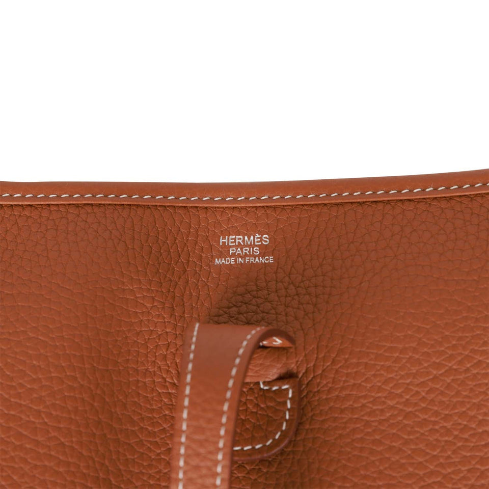 Hermes Evelyne III PM Gold Clemence Palladium Hardware