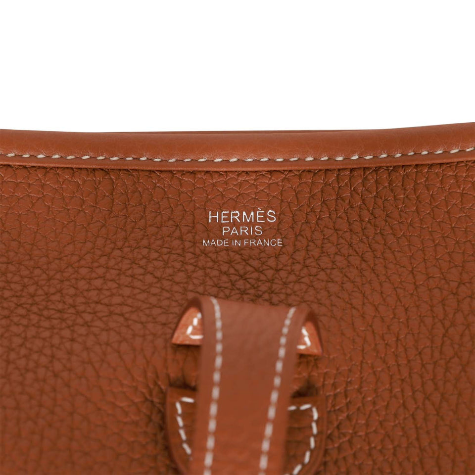 Hermes Evelyne III PM Gold Clemence Palladium Hardware