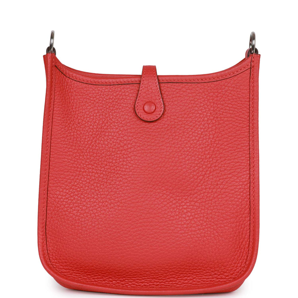 Hermes Evelyne TPM Rouge Tomate Clemence Palladium Hardware