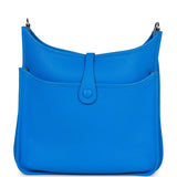 Hermes Evelyne III PM Bleu Hydra Clemence Palladium Hardware