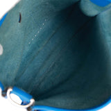 Hermes Evelyne III PM Bleu Hydra Clemence Palladium Hardware