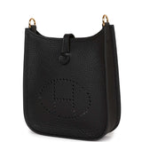 Hermes Evelyne TPM Black Clemence Gold Hardware
