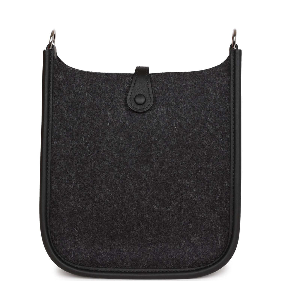 Hermes Evelyne TPM Graphite Feutre and Black Swift Palladium Hardware