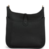 Hermes Evelyne III PM Black Clemence Gold Hardware