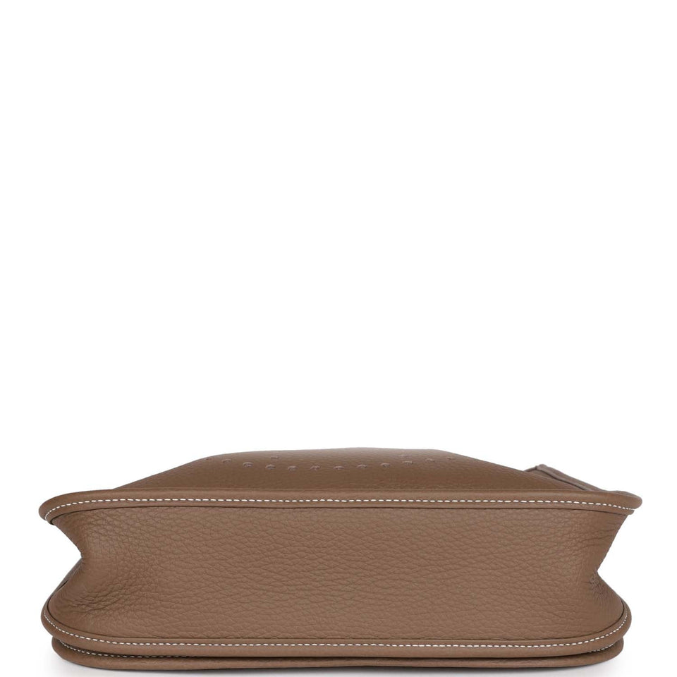 Hermes Evelyne III PM Etoupe Clemence Palladium Hardware